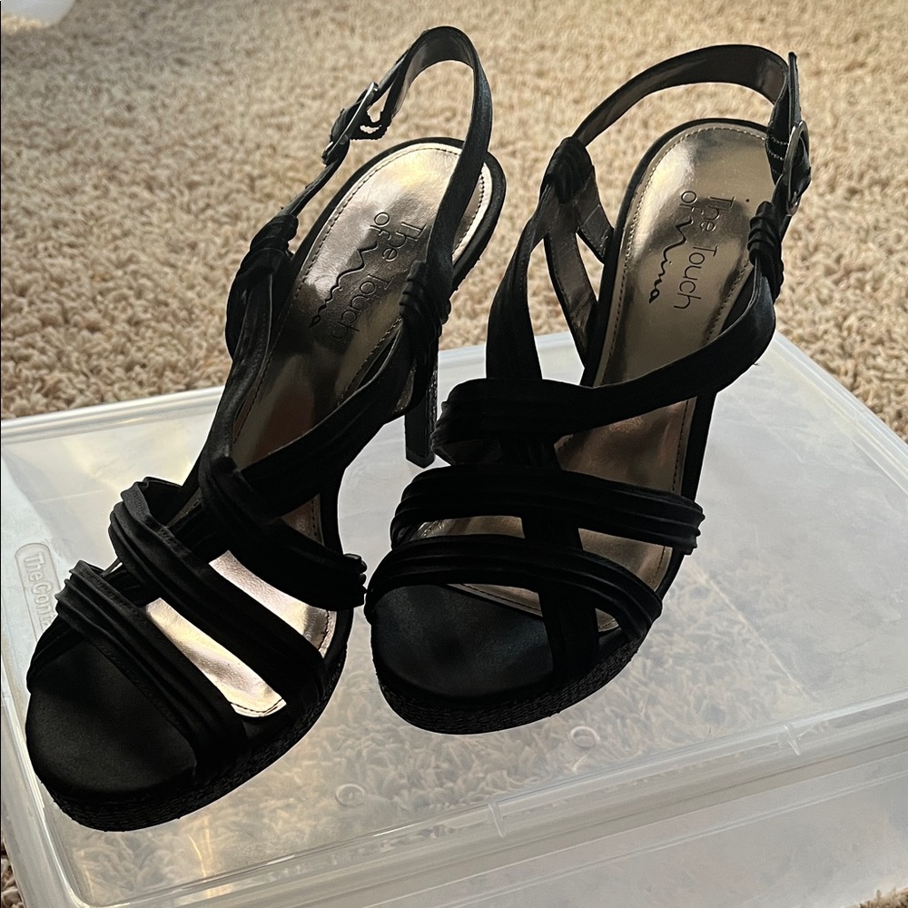 Black Strappy Heels